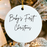 Custom Baby's First Christmas Ornament - Handwriting Design 2025 do it yourself