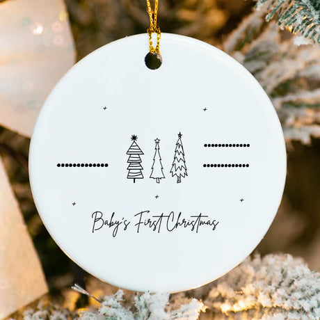 Tree-Themed - Customize Baby's First Christmas Trees Design ORN026.BABYOrnament