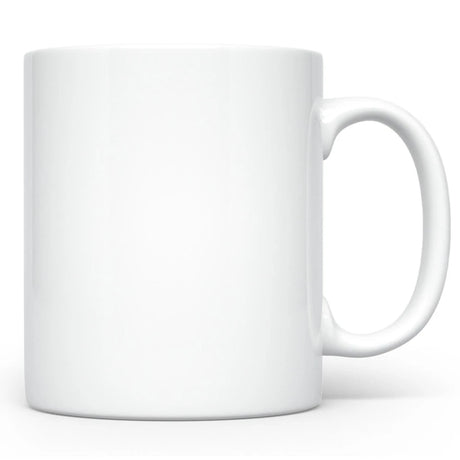 White mug on a white background