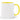 Personalized White mug with yellow handle