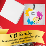 Personalized Painting Artist Palette Christmas Ornament