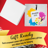 Personalized Painting Artist Palette Christmas Ornament