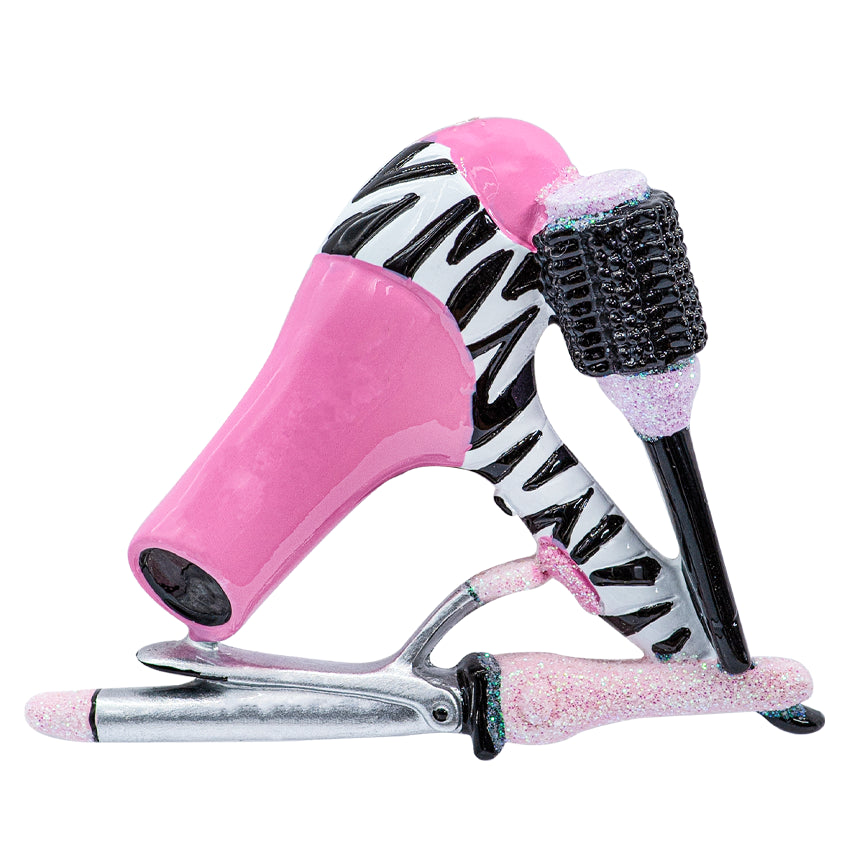 Personalized Hairdresser Christmas Ornament - Hair Dryer & Straightener