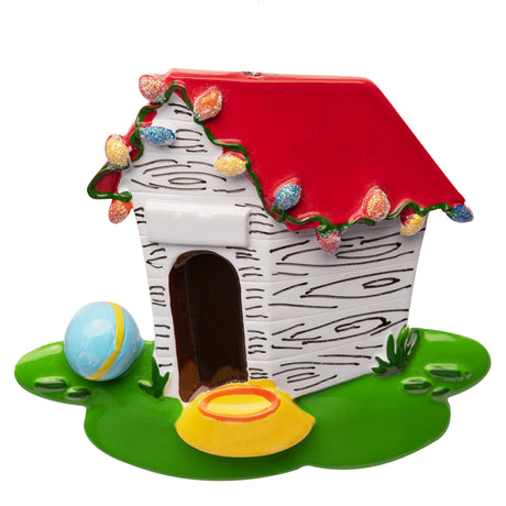 Personalized Dog House Christmas Ornament