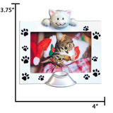 Personalized Cat Picture Frame Christmas Ornament