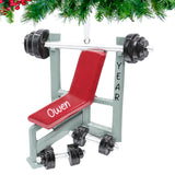Personalized Workout Christmas Ornament