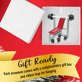 Personalized Workout Christmas Ornament