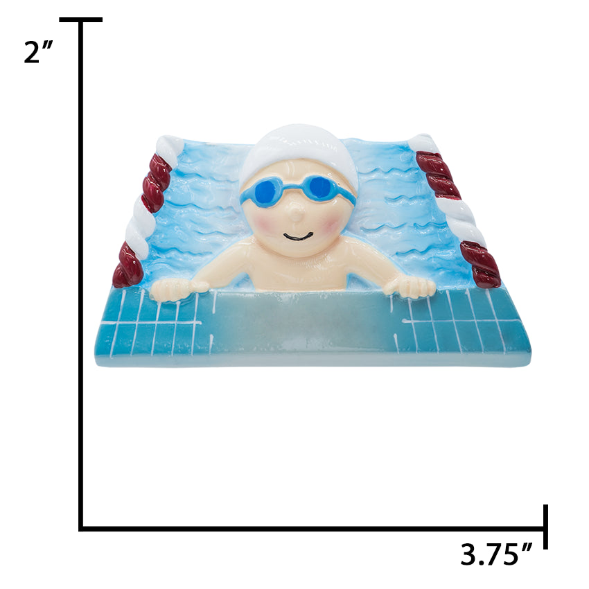 Personalized Swimming Christmas Ornament / Swimmer Boy 2025