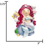 Mermaid Christmas Ornament Personalized Gift For Kids