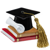 Personalized Graduation Christmas Ornament - Cap & Books