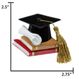 Personalized Graduation Christmas Ornament - Cap & Books