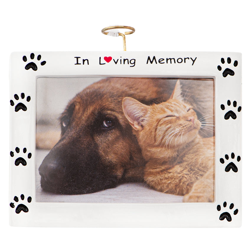 Personalized Pet Memorial Picture Frame Christmas Ornament