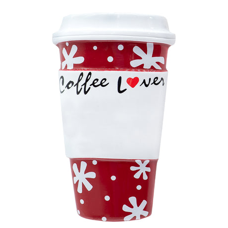 Coffee Christmas ornament personalized, a unique decoration to celebrate your love for coffee.