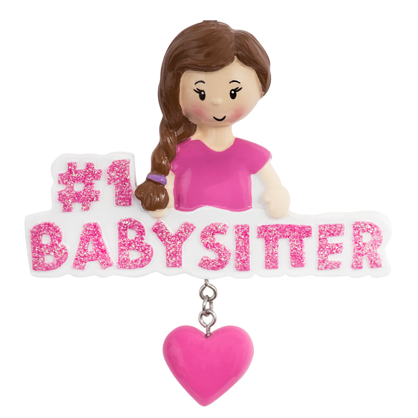 Personalized Babysitter Christmas Ornament / #1 Babysitter
