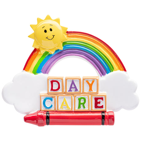 Personalized Daycare Christmas Ornament - Building‑Brick