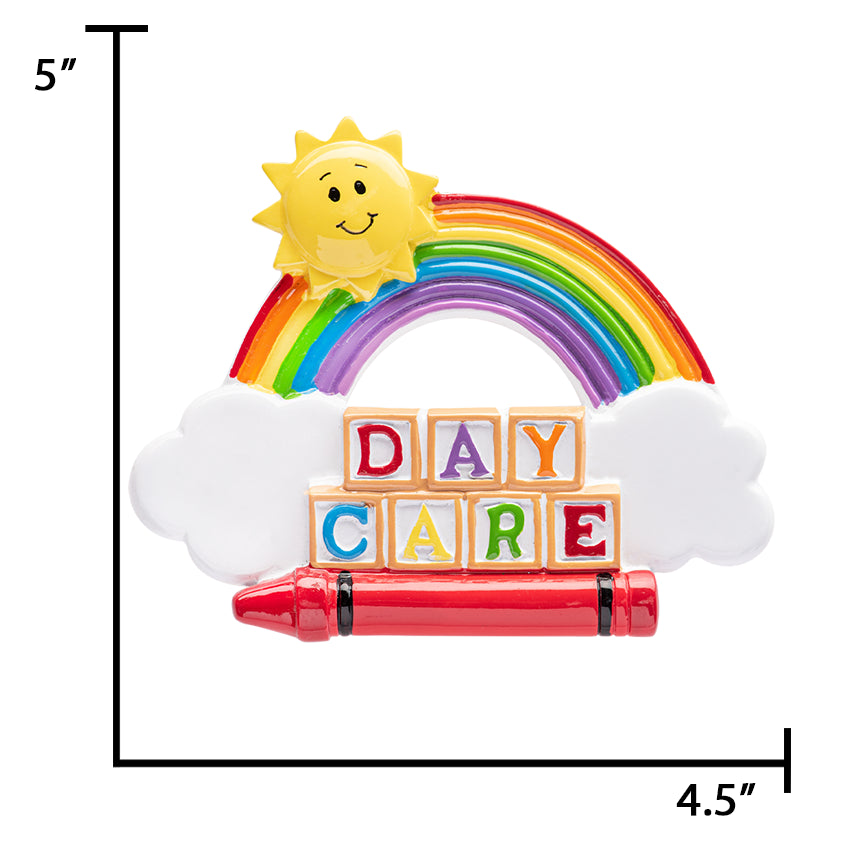 Personalized Daycare Christmas Ornament - Building‑Brick