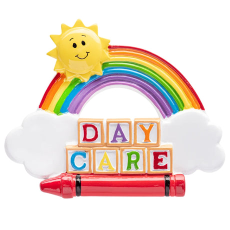 Personalized Daycare Christmas Ornament - Building‑Brick