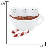 Custom Hot Chocolate Family of 3 Christmas Ornament