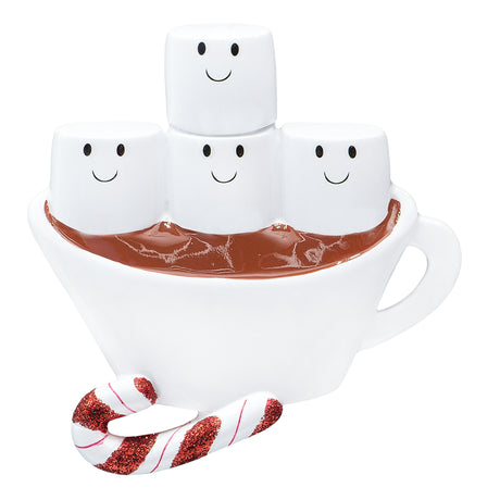 Personalized Hot Chocolate Family of 4 Christmas Ornament