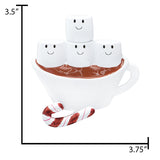 Personalized Hot Chocolate Family of 4 Christmas Ornament