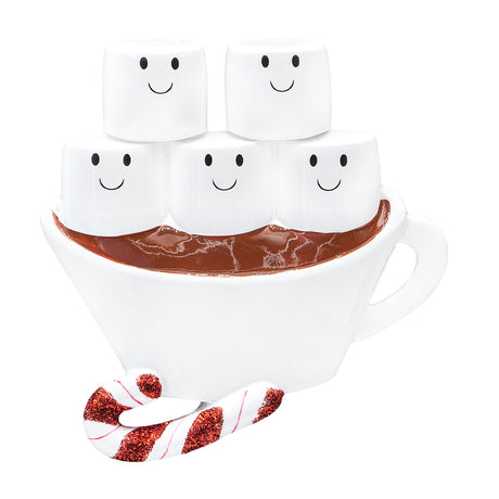 Custom Hot Chocolate Family of 5 Christmas Ornament