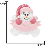 Personalized Baby's First Christmas Ornament Girl - Snowbaby Gift