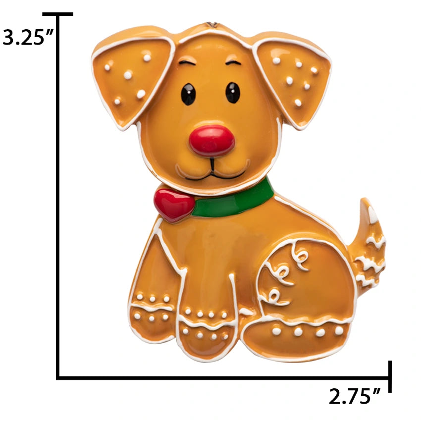 Have you checked out our personalized gingerbread dog ornament?