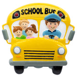 Personalized School Bus Christmas Ornament