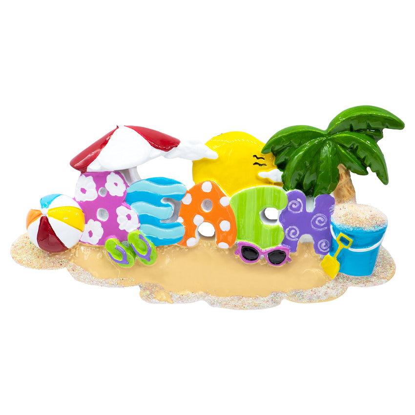 Personalized Beach Decoration Christmas Ornament