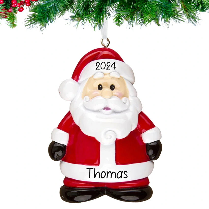Personalized Santa Ornament for Christmas Tree