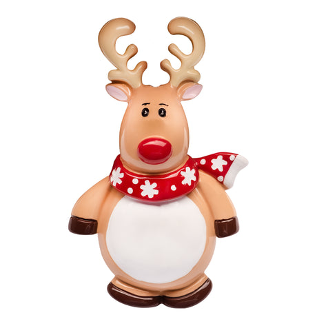 Personalized Red Nosed Reindeer Christmas Ornament