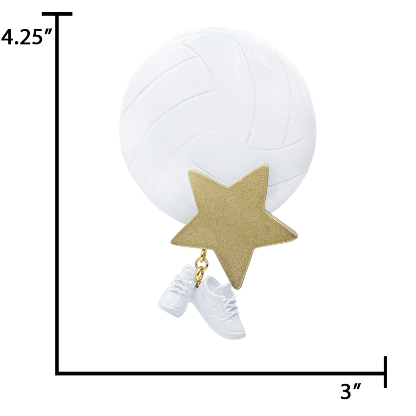 Personalized Volleyball Ball Christmas Ornament With Cleats 2025