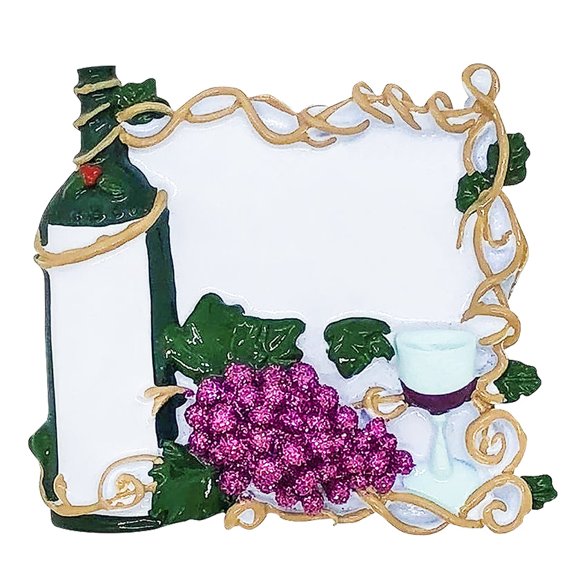 Personalized Wine Christmas Ornament