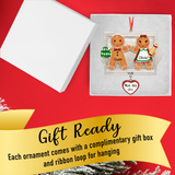 Personalized Made with Love Couple Christmas Ornament