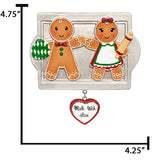 Personalized Made with Love Couple Christmas Ornament