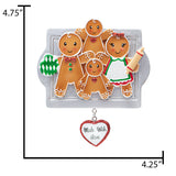 Personalized Made with Love Family of 4 Christmas Ornament