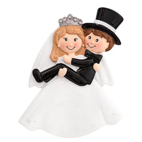 Personalized First Christmas as Mr and Mrs Ornament