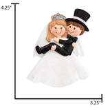 Personalized First Christmas as Mr and Mrs Ornament