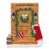 Personalized New Home / Rustic Door Christmas Ornament