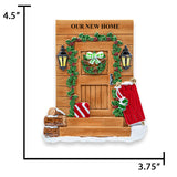 Personalized New Home / Rustic Door Christmas Ornament
