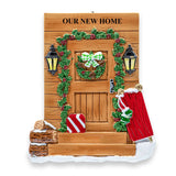 Personalized New Home / Rustic Door Christmas Ornament