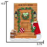 Personalized New Home / Rustic Door Christmas Ornament