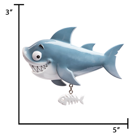 Personalized Shark Christmas Ornament