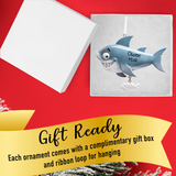 Personalized Shark Christmas Ornament