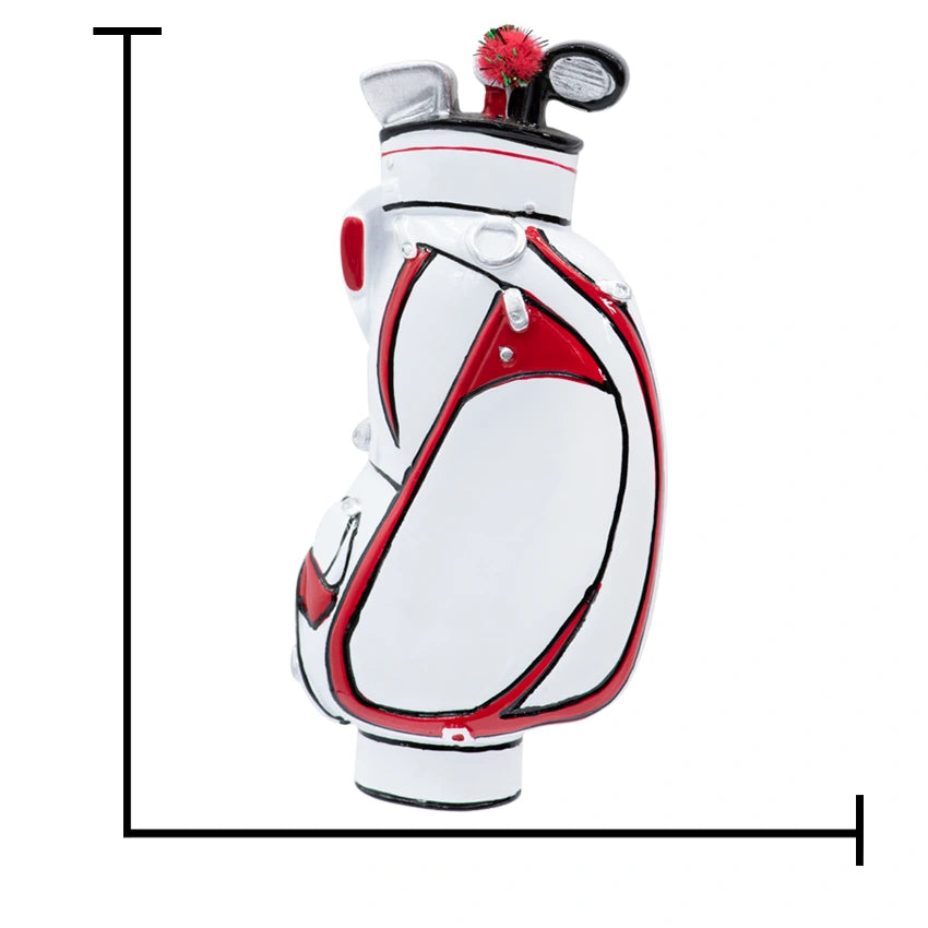 Personalized Golf Bag and Irons Christmas Ornament