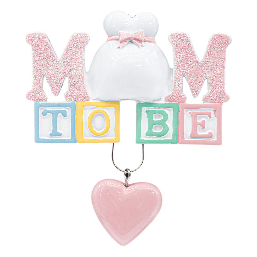 Personalized Mom to Be Christmas Ornament - Gift for Expecting Pregnant Mother