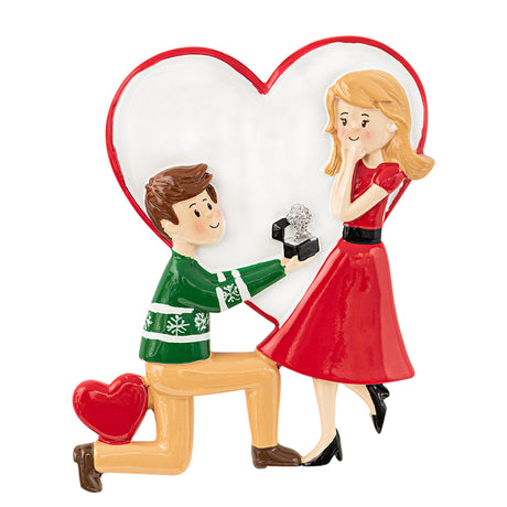 Personalized Our First Christmas Engaged Ornament