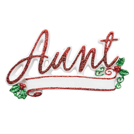 Personalized Aunt Christmas Ornament