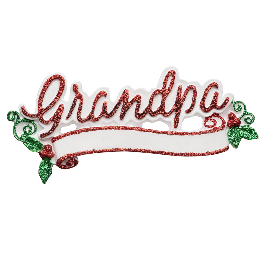 Personalized Grandpa Christmas Ornament