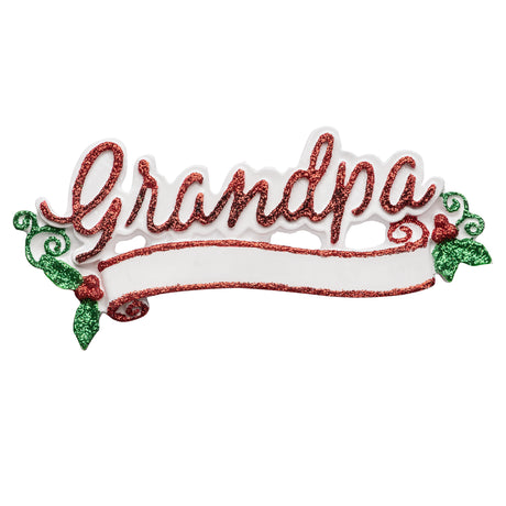 Personalized Grandpa Christmas Ornament